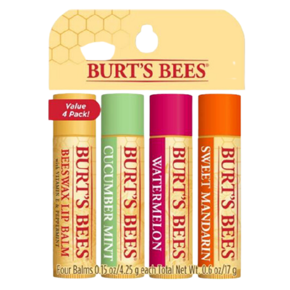 Superfruit Freshly Picked 4 Pack de Burt's Bees: Nutrición Natural para unos Labios Irresistibles